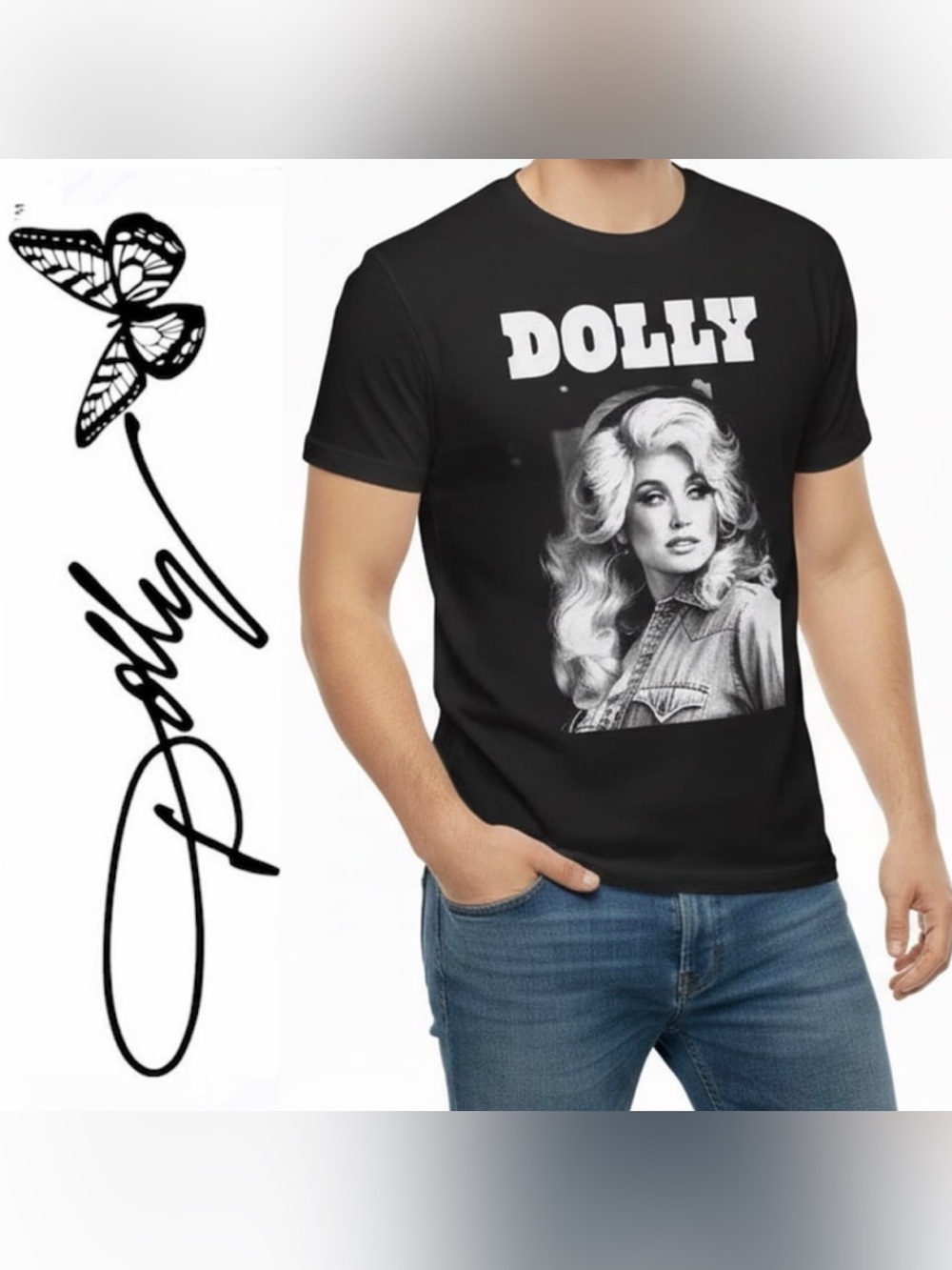 NWT Black Dolly Graphic Tee UNISEX - Picture 9 of 9